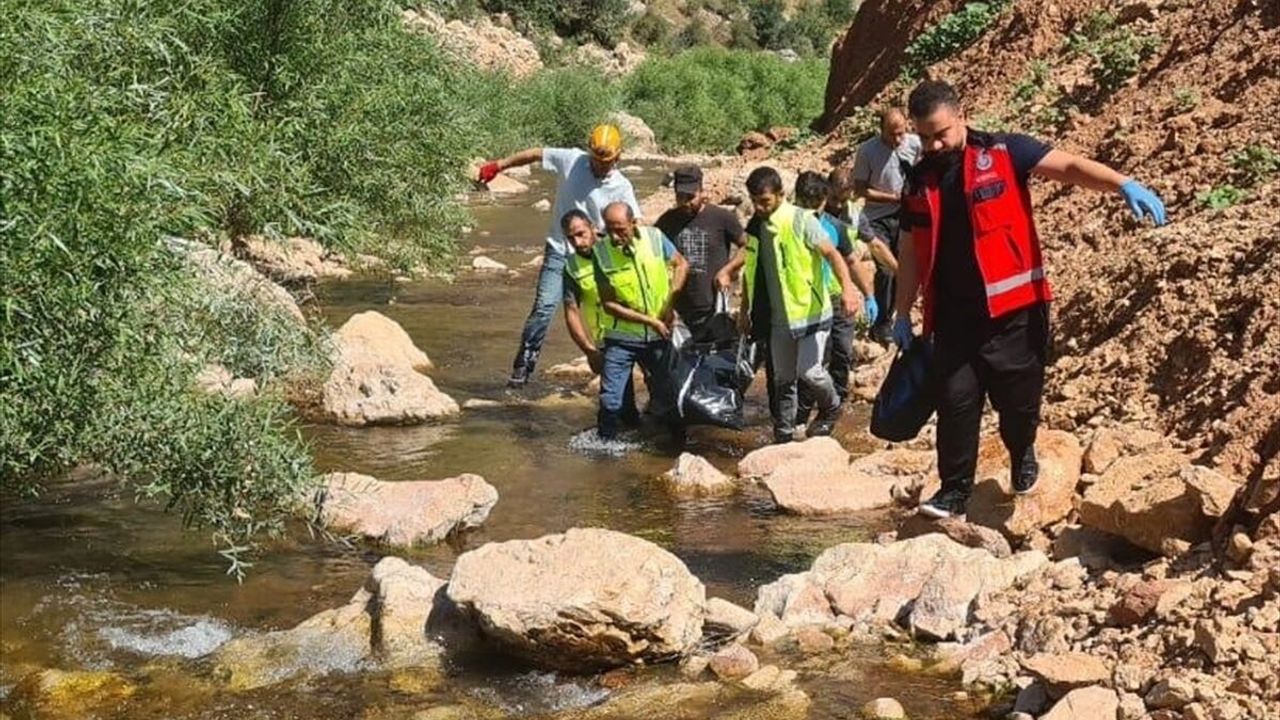 Siirt'te dere yatağına devrilen otomobilin sürücüsü öldü