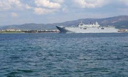 TCG Anadolu, 18 Mart törenleri için Çanakkale Boğazı’nda