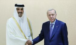 Cumhurbaşkanı Erdoğan, Katar Emiri Al Sani ile görüşme gerçekleştirdi