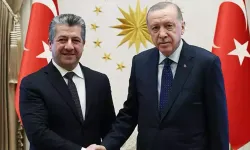 Cumhurbaşkanı Erdoğan IKBY Başbakanı Barzani'yi kabul etti