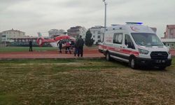 Çanakkale'de ambulans helikopter kalp krizi geçiren kadın için havalandı