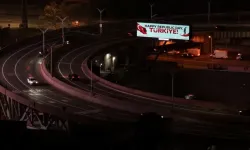 New York’ta Lincoln Tüneli’nde 29 Ekim mesajı