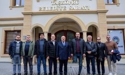 Gazze'de bacağını kaybeden gazeteci Shehada, Taşköprü Belediyesini ziyaret etti