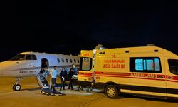 Van'da kalp rahatsızlığı olan çocuk, ambulans uçakla Ankara'ya nakledildi