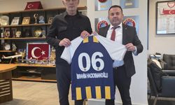Ankaragücü Başkanı Yaman TFF Başkanı Hacıosmanoğlu'nu ziyaret etti