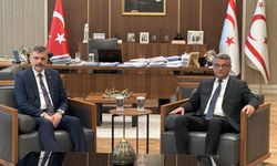 KKTC Cumhurbaşkanı Erhürman, İçişleri Bakanı Çiftçi'yi kabul etti
