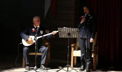Ardahan'da Türk Polis Teşkilatının 179. yıl dönümünde polisler müzik dinletisi sundu