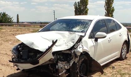 Aksaray'da otomobille çarpışan motosikletin sürücüsü öldü