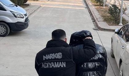 Adıyaman'da uyuşturucu operasyonunda yakalanan zanlı tutuklandı