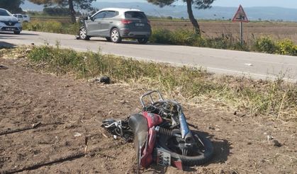 Bursa'da otomobille çarpışan motosikletin sürücüsü öldü