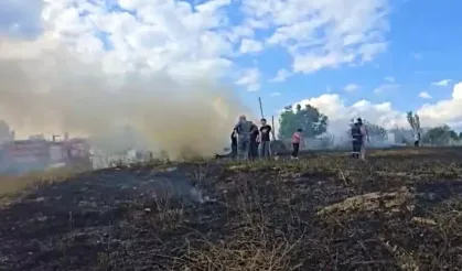 Çorum ekili buğday tarlasını kundaklayan zanlı gözaltında