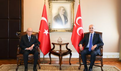 TBMM Başkanı Kurtulmuş, Bahçeli ile görüştü