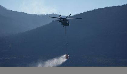 İzmir'de orman yangınlarına havadan ve karadan müdahale sürüyor
