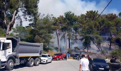 Antalya'da orman yangınına müdahale ediliyor