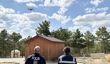 Kırşehir’de ormanlar dronla denetleniyor