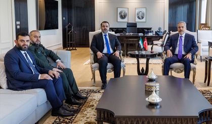 Dışişleri Bakanı Fidan, Suriyeli mevkidaşı Şeybani'yi Ankara'da kabul etti