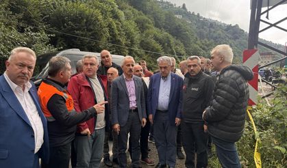 Bakanlar Uraloğlu ve Bak Artvin’de inceleme yaptı