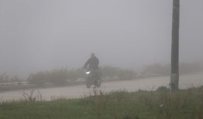 Hatay'da sis nedeniyle görüş mesafesi düştü