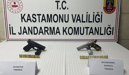 Kastamonu'da ruhsatsız silah operasyonunda 5 zanlı yakalandı