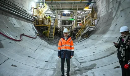 Bakan Uraloğlu Sarıyer-Kilyos tüneli çalışmalarını inceledi