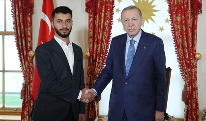 Cumhurbaşkanı Erdoğan Filistinli yönetmen ile görüştü