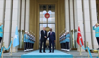 Cumhurbaşkanı Erdoğan Somalili mevkidaşı Mahmud'u kabul etti