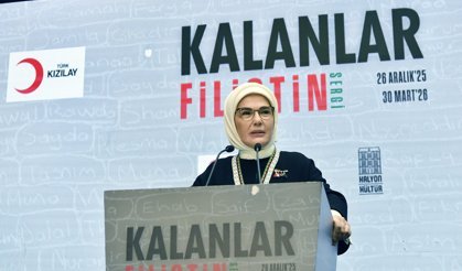 Emine Erdoğan 'Kalanlar' Filistin Sergisi'nin açılışına katıldı