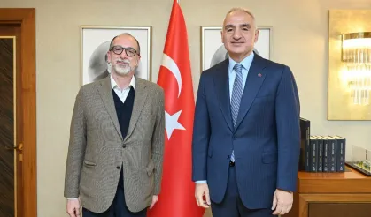 Bakan Ersoy Venedik Bineali'nde Molinari ile görüştü