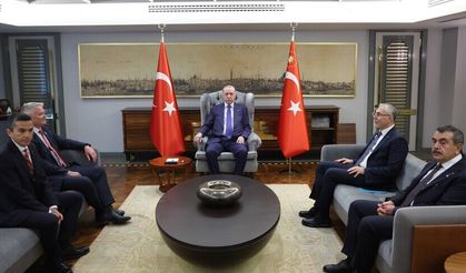 Cumhurbaşkanı Erdoğan OECD Genel Sekreterini kabul etti