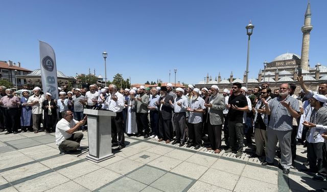 Konya'da İsrail'in Gazze'ye yönelik saldırıları protesto edildi