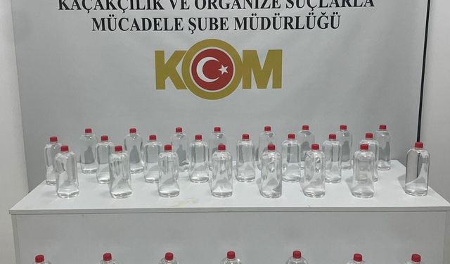 Samsun'da sahte içki operasyonunda 3 şüpheli yakalandı