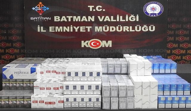 Batman'da kargoyla kaçak sigara göndermeye çalışan zanlı yakalandı