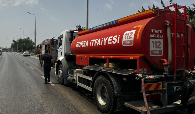 Bursa'da ağaçlık alanda çıkan yangın söndürüldü