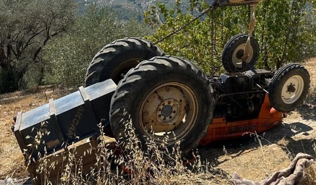 Aydın'da devrilen traktörün sürücüsü öldü