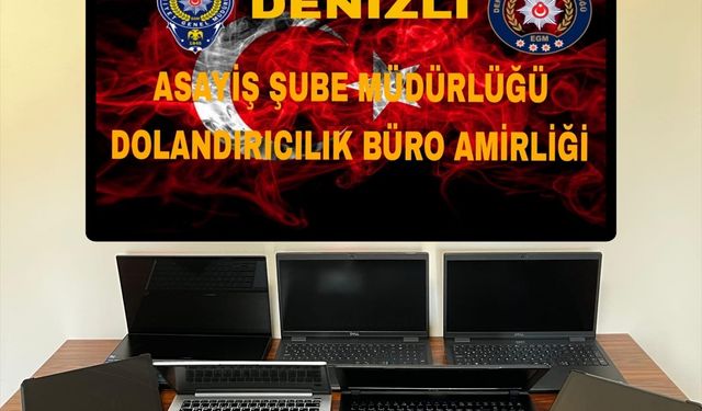 Denizli'de dolandırıcılık operasyonunda yakalanan 2 kişi tutuklandı