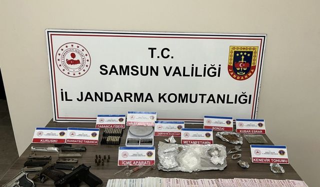 Samsun'da uyuşturucu operasyonunda 4 şüpheli yakalandı