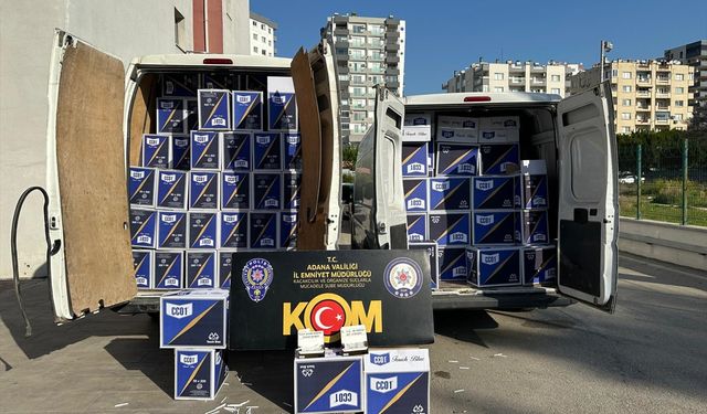 Adana'da 4 milyon 880 bin makaron ele geçirildi
