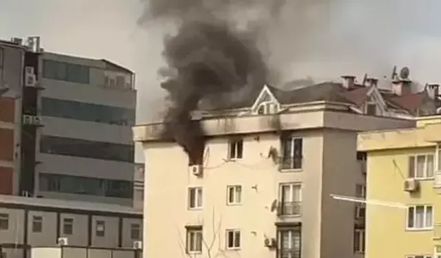 Mecidiyeköy'de yangın