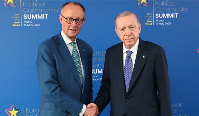 Cumhurbaşkanı Erdoğan, Almanya Başbakanı Merz ile görüştü