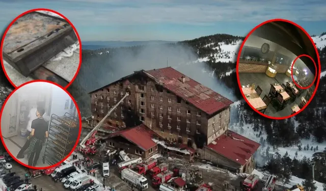 Otel faciasında yangının çıkış anı kamerada! Yangının başladığı cihazın ısınmayı önleyen termostatı bozukmuş