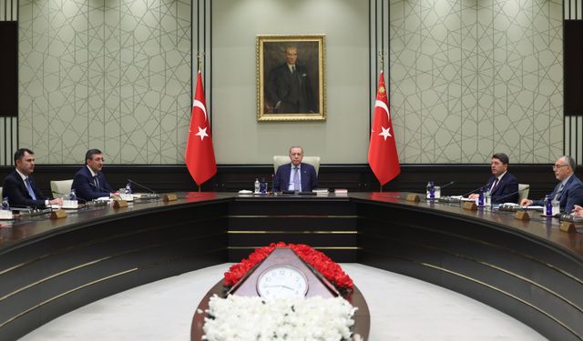 Kabine, Cumhurbaşkanı Erdoğan Başkanlığında toplandı