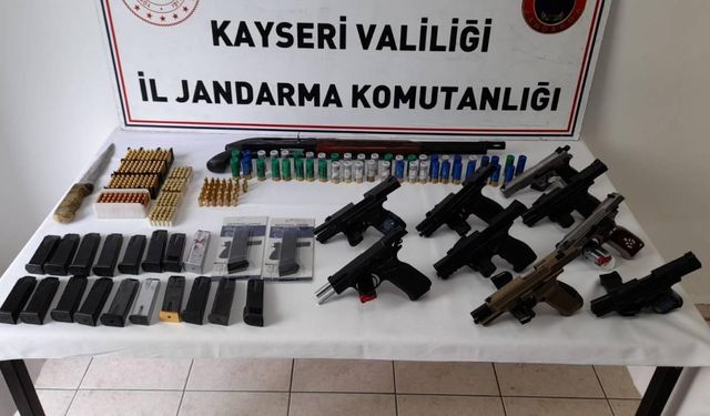Kayseri’de yasa dışı silah ticaretine baskın