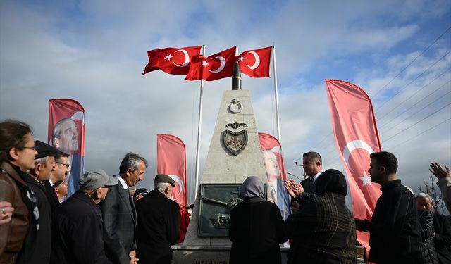 Edirne'de yenilenen Üç Şehitler Anıtı törenle açıldı