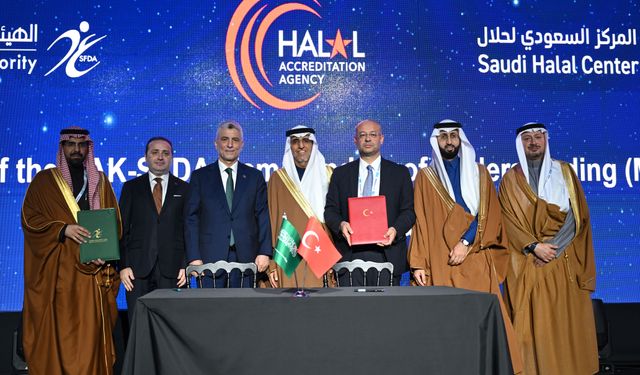 Helal Akreditasyon Kurumu ile Suudi Gıda ve İlaç Otoritesi mutabakat zaptı imzaladı