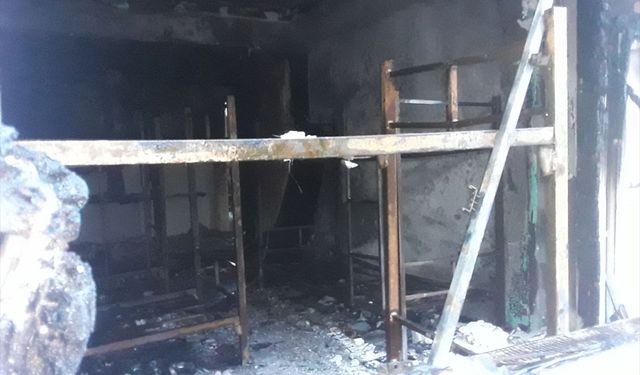 Kocaeli'de işçilerin kaldığı binada çıkan yangın söndürüldü