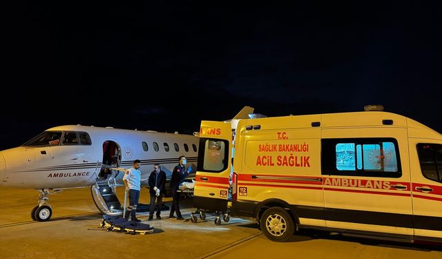 Van'da kalp rahatsızlığı olan çocuk, ambulans uçakla Ankara'ya nakledildi