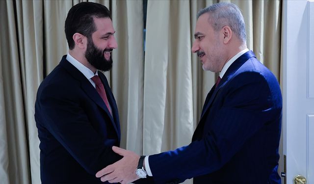Bakan Fidan ABD'de Suriye Cumhurbaşkanı Şara ile görüştü