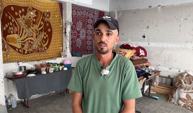 Çadırlarını su basan Filistinliler Sarı Hat yakınındaki binalara sığınıyor