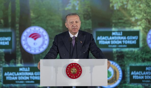Cumhurbaşkanı Erdoğan Milli Ağaçlandırma Programı”na katıldı