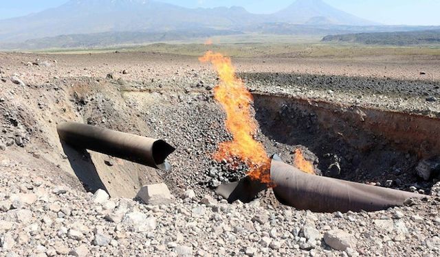 Rusya'da doğal gaz hattında patlama